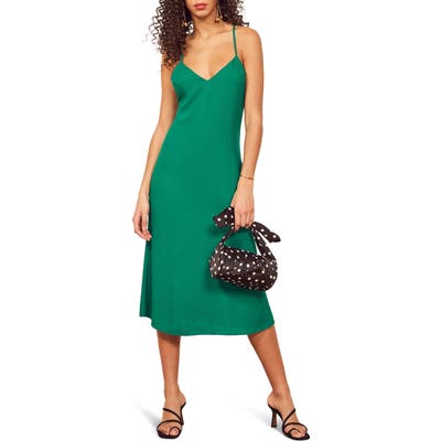 Reformation Kat Slipdress, Green