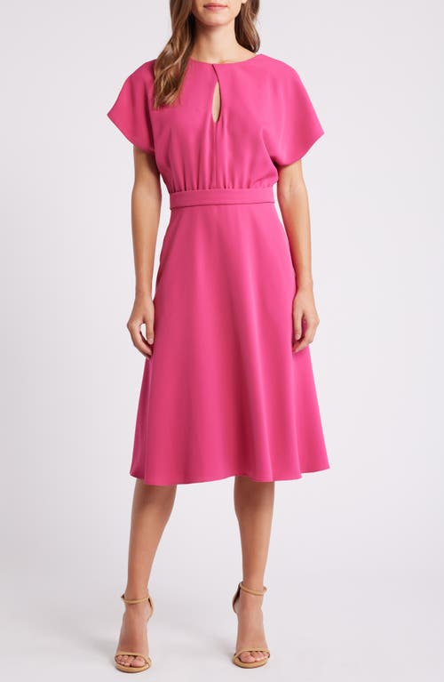 Black Halo Lovewick Keyhole Dress in Berry Pink 