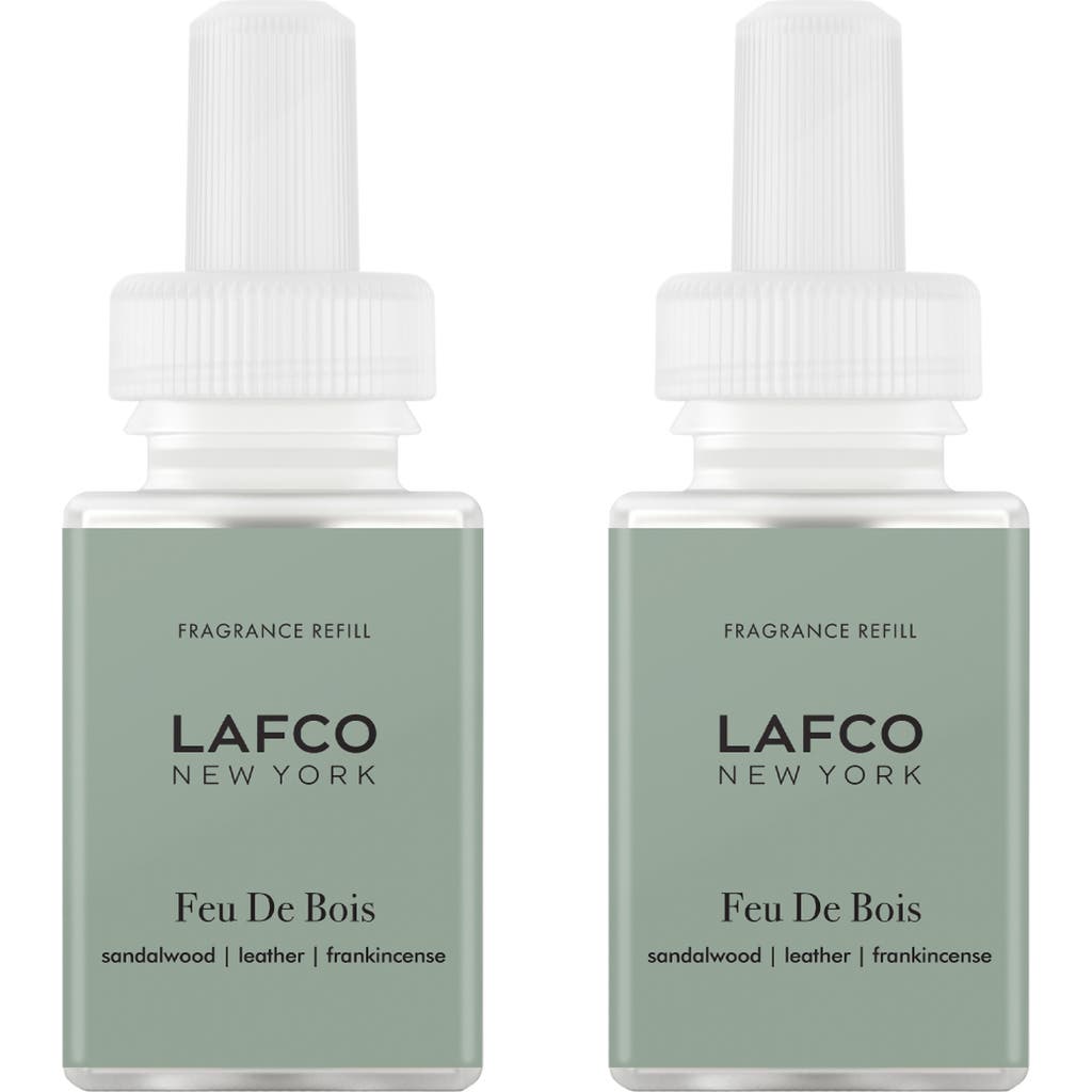 Pura X Lafco Feu De Bois 2-pack Smart Diffuser Fragrance Refills In Feu De Bois