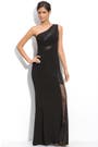 JS Collections Sequin Inset One Shoulder Jersey Gown | Nordstrom