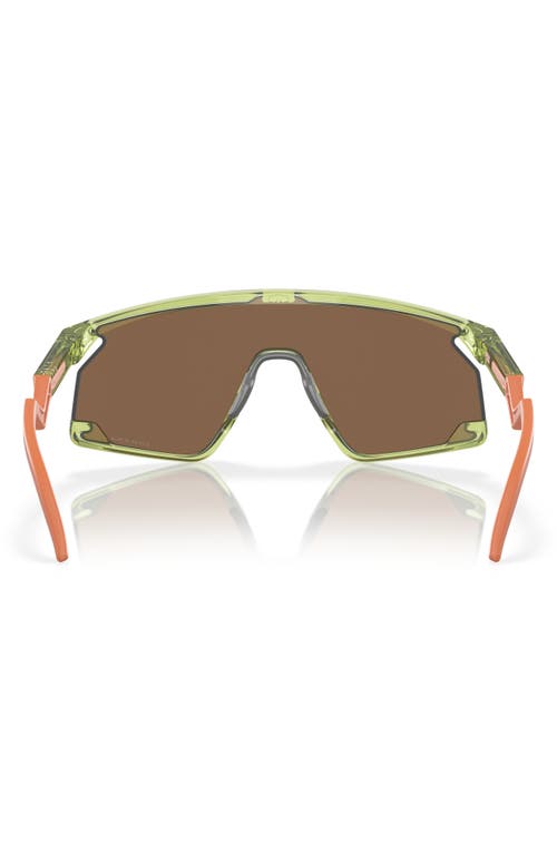 Oakley Bxtr 39mm Prizm™ Wrap Shield Sunglasses In Fern/prizm Bronze