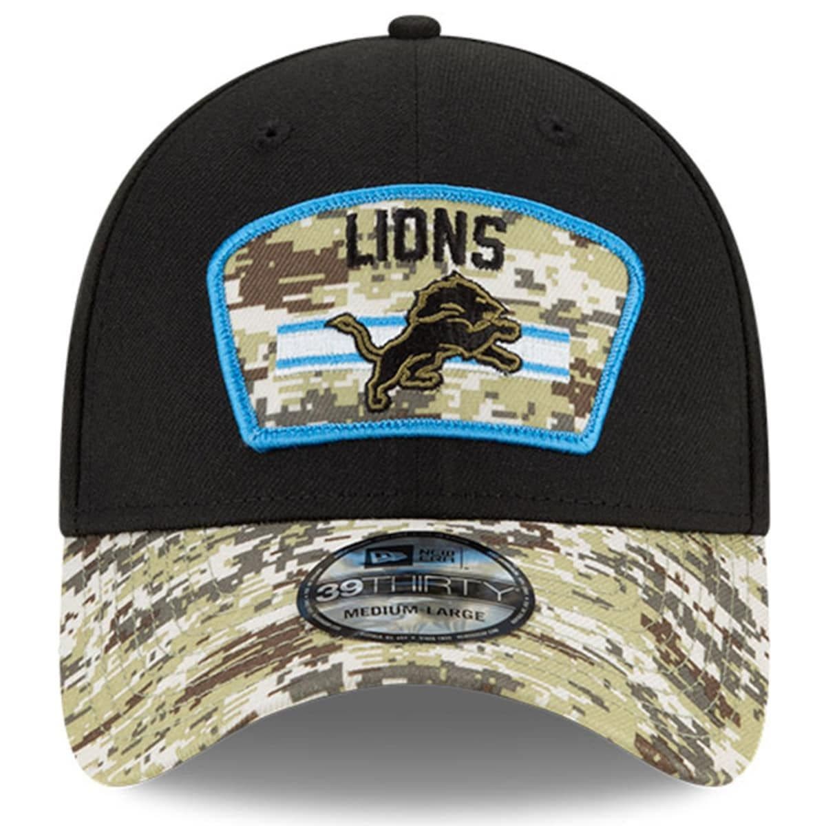 Black/Camo Detroit Lions 2021 Salute 