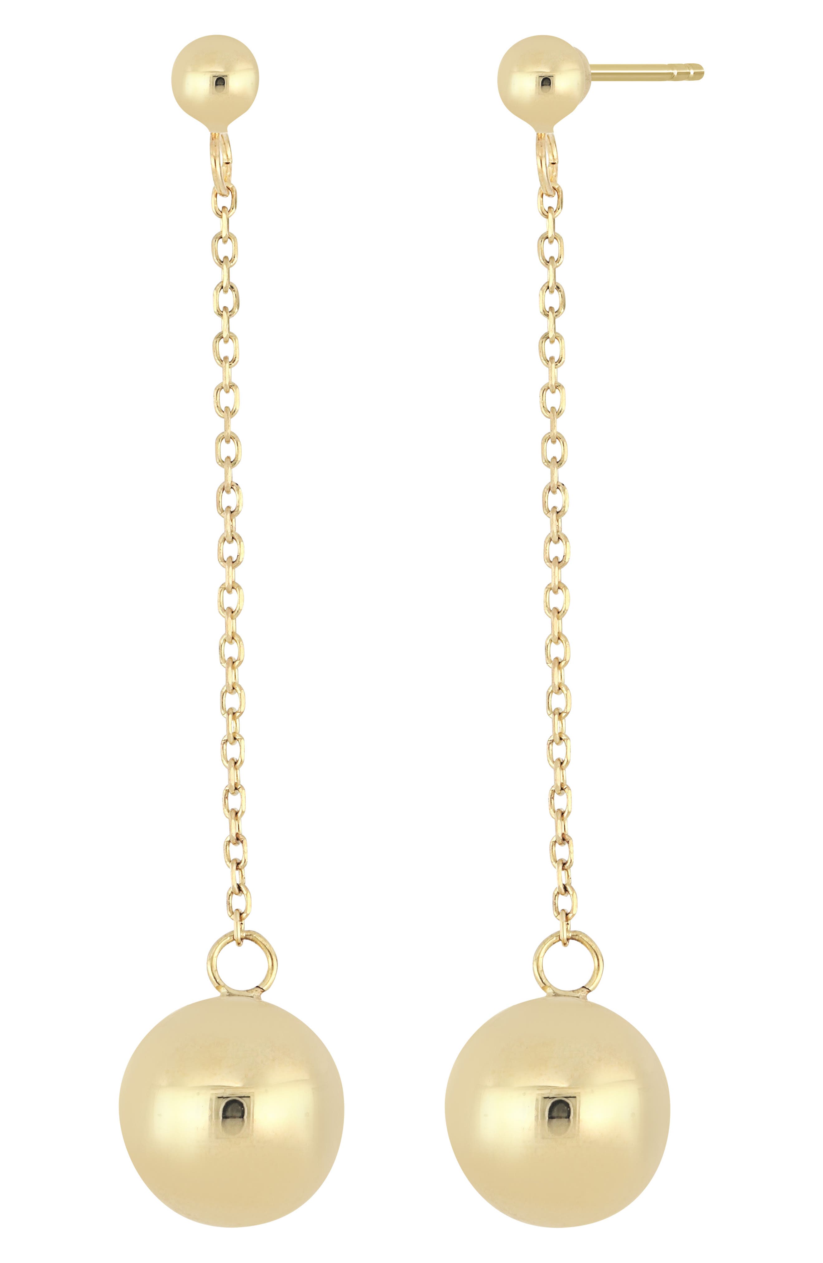 14k drop earrings