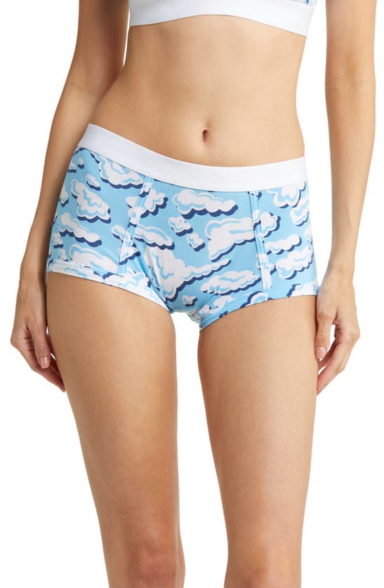 Tomboyx Stretch Modal Boyshorts In In The Clouds