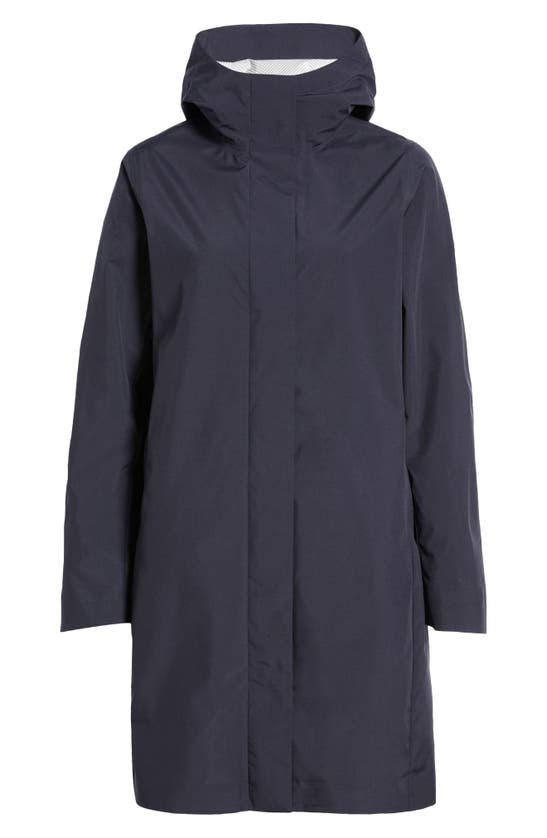 Shop Save The Duck Maya Waterproof Raincoat In Blue Black