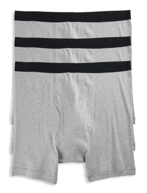 Harbor Bay 3-pk Boxer Briefs In Grey