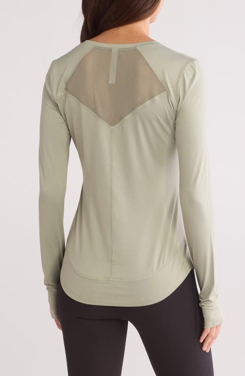 X BY GOTTEX X BY GOTTEX MESH BACK LONG SLEEVE T-SHIRT