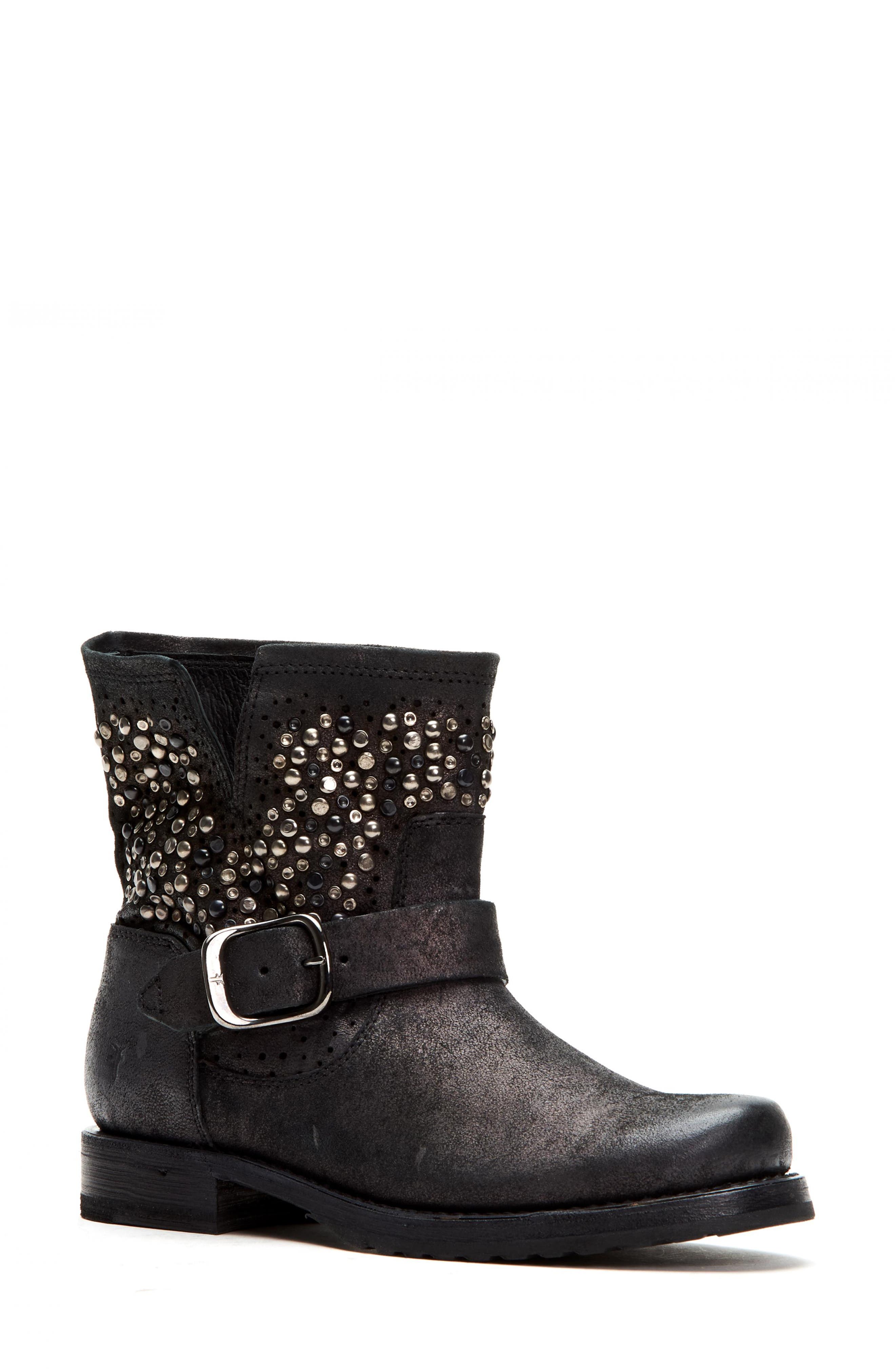 studded frye boots