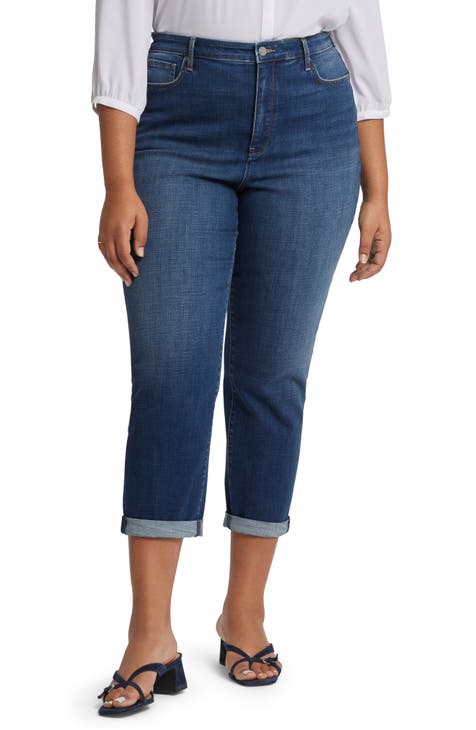 Margot High Waist Girlfriend Jeans (Plus Size)