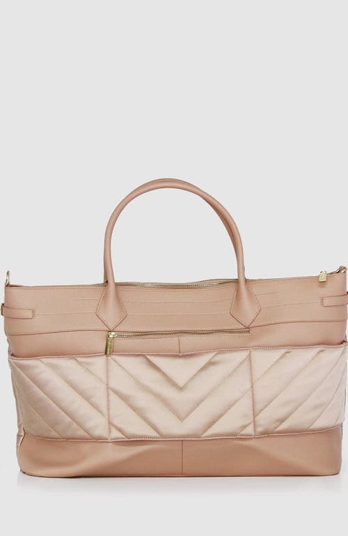 Belle & Bloom Meet Me In Paris Weekender Bag- Natural In Natural