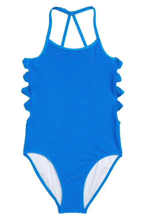 Tucker + Tate Textured Twist One-Piece Swimsuit in Blue Electric