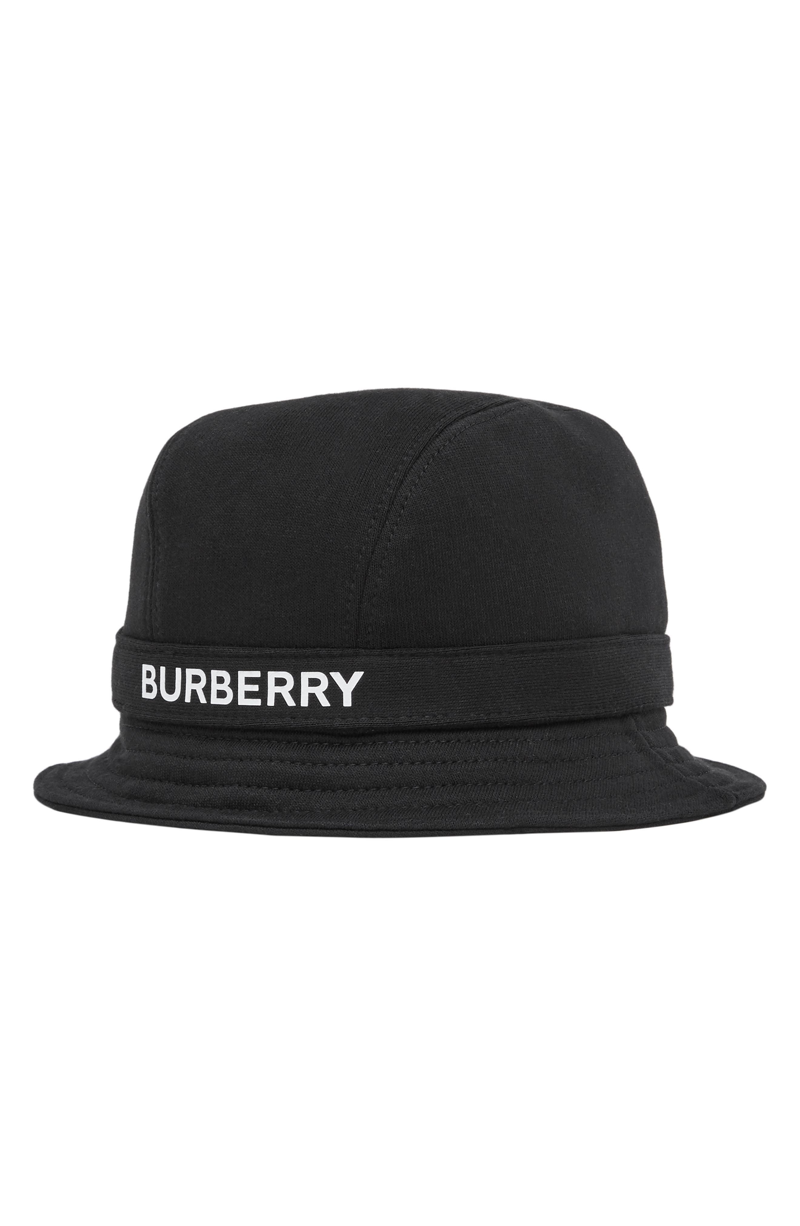 Burberry Logo Band Jersey Bucket Hat 