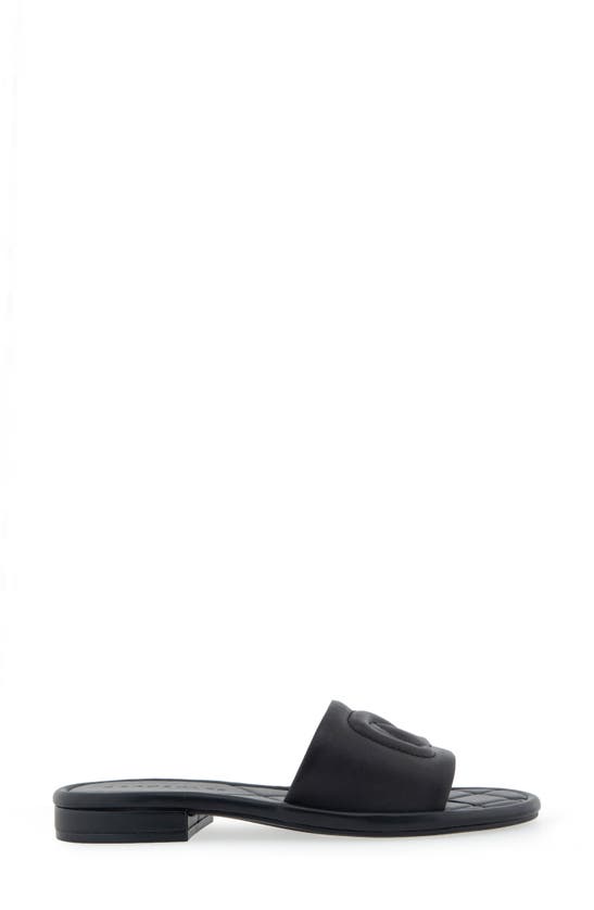 Shop Aerosoles Jilda Slide Sandal In Black Leather