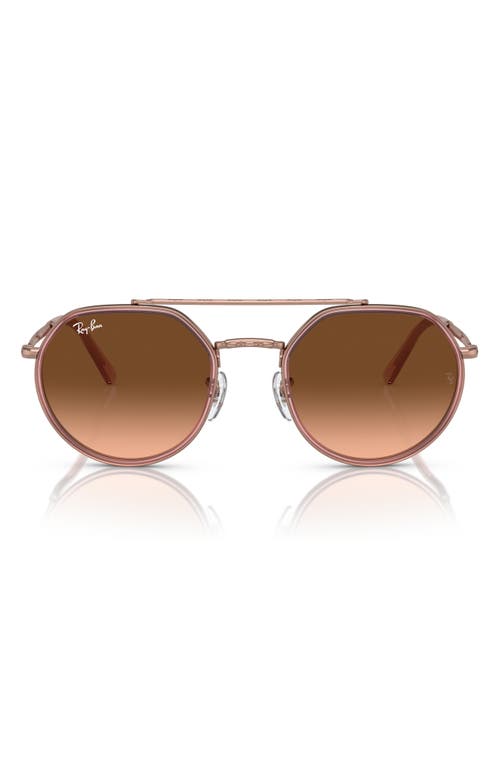 Ray-Ban 53mm Gradient Irregular Sunglasses in Copper at Nordstrom