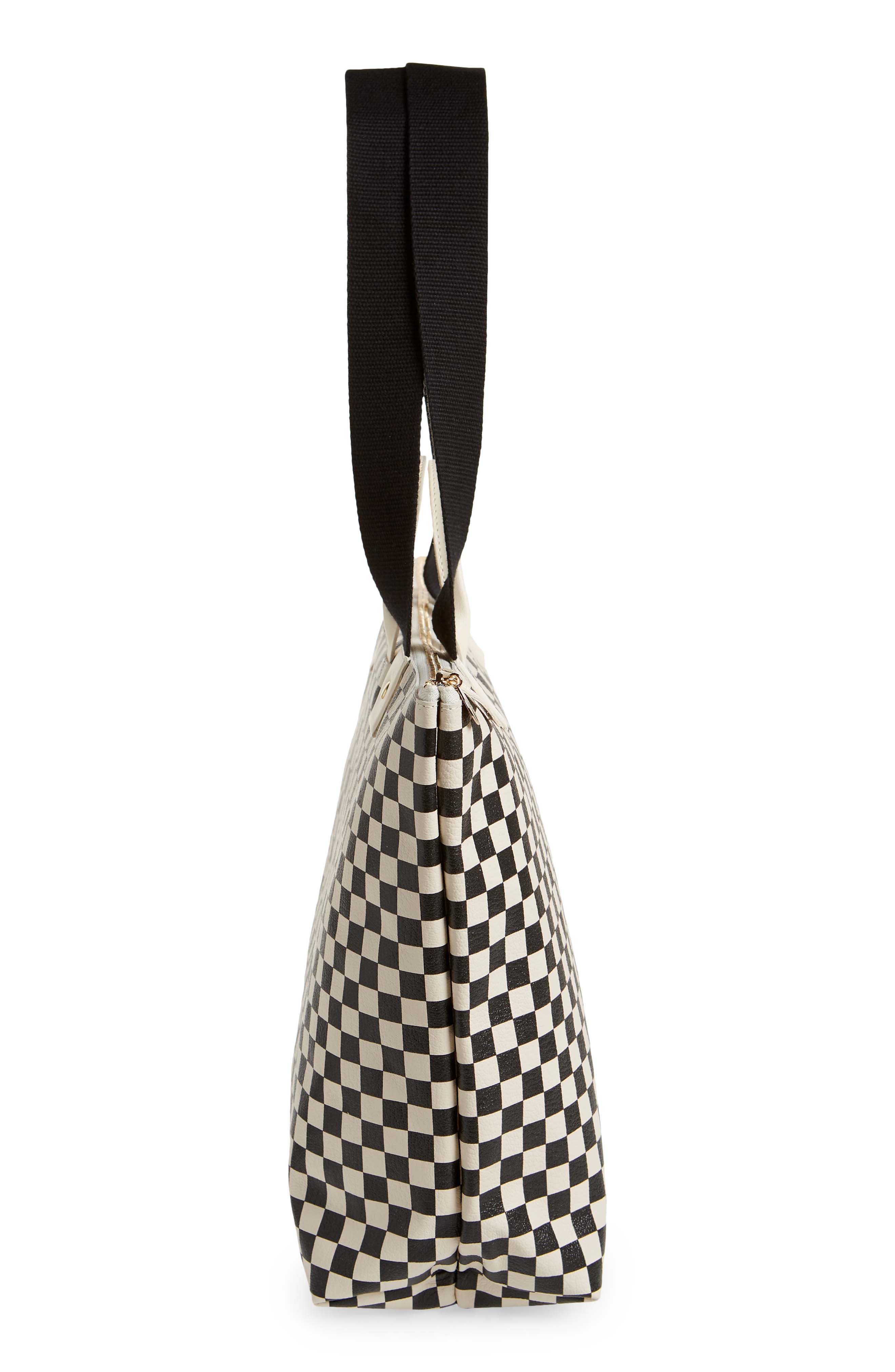 Clare V, Bags, New Clare V Lil Zip Sac Checkered Pouch