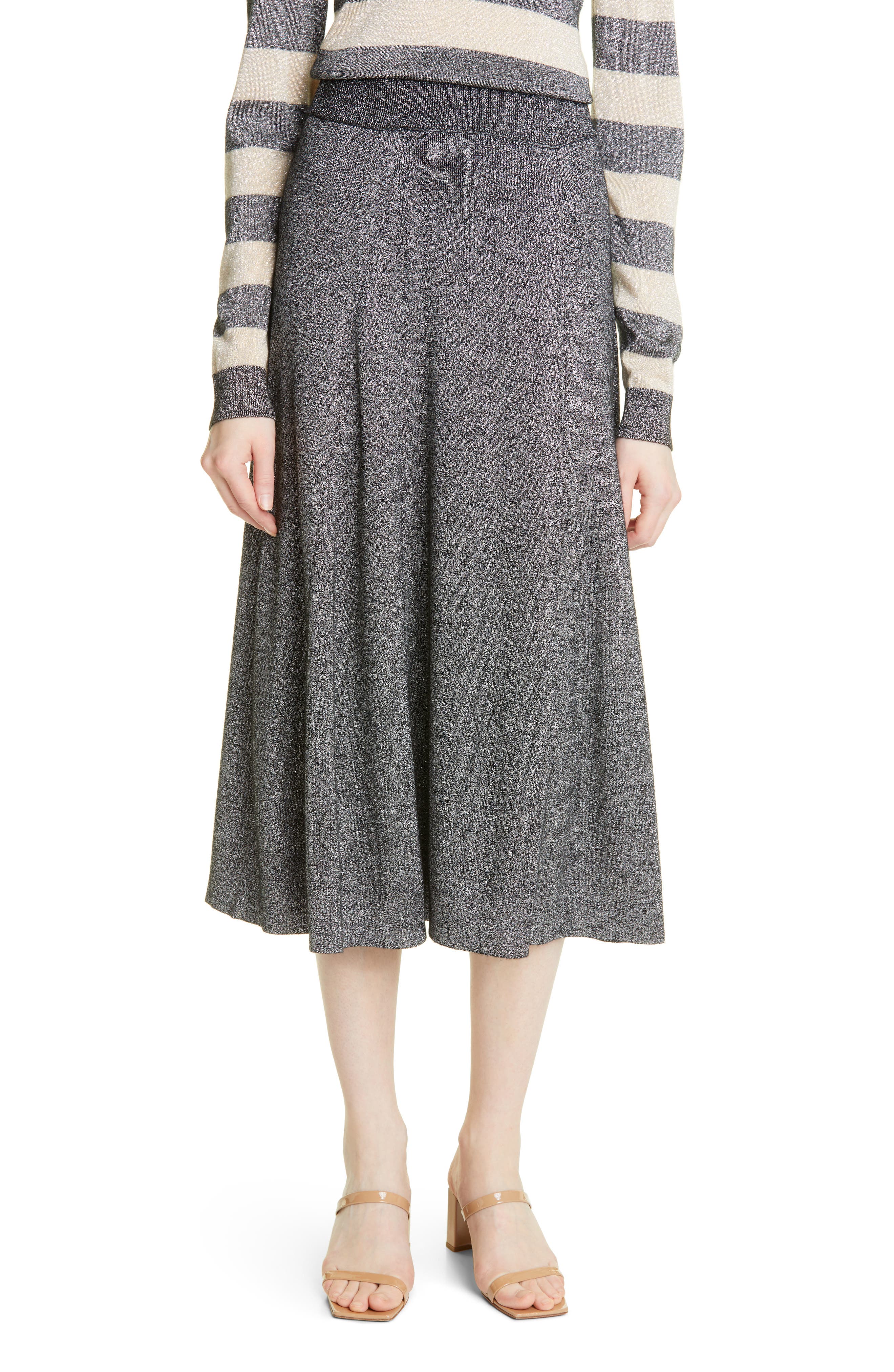 gray a line skirt