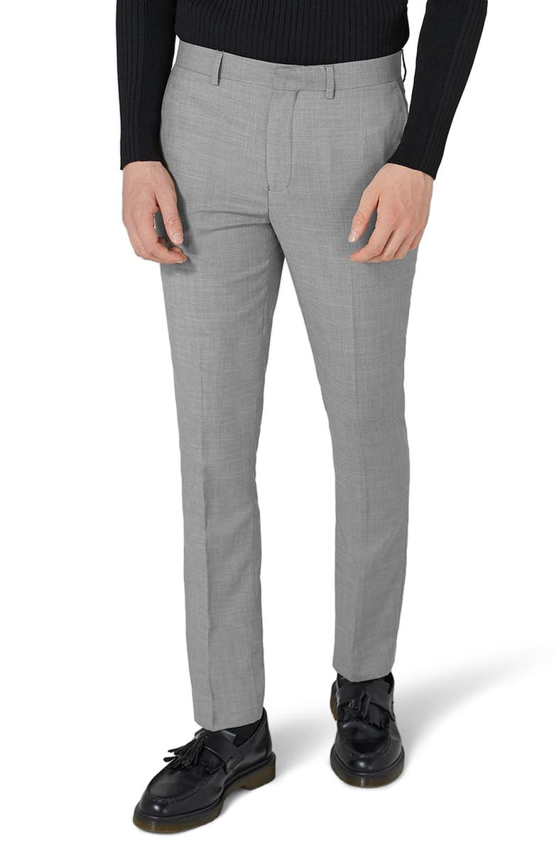 Topman Como Skinny Fit Grey Suit Pants | Nordstrom