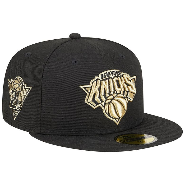 New Era Black New York Knicks 59fifty Day 59fifty Fitted Hat | ModeSens