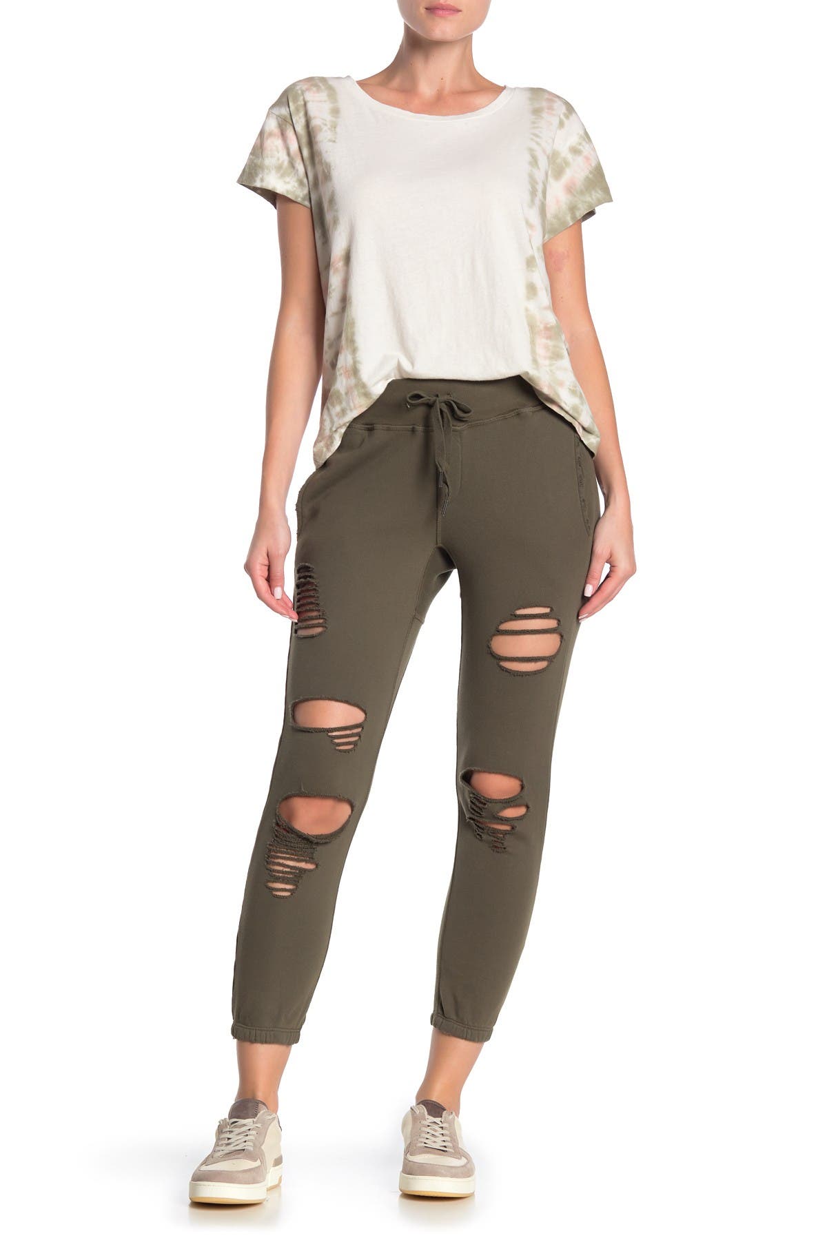 distressed sweatpants