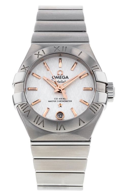 Watchfinder & Co. Omega Preowned 2019 Constellation Automatic Bracelet Watch, 27mm in Silver at Nordstrom