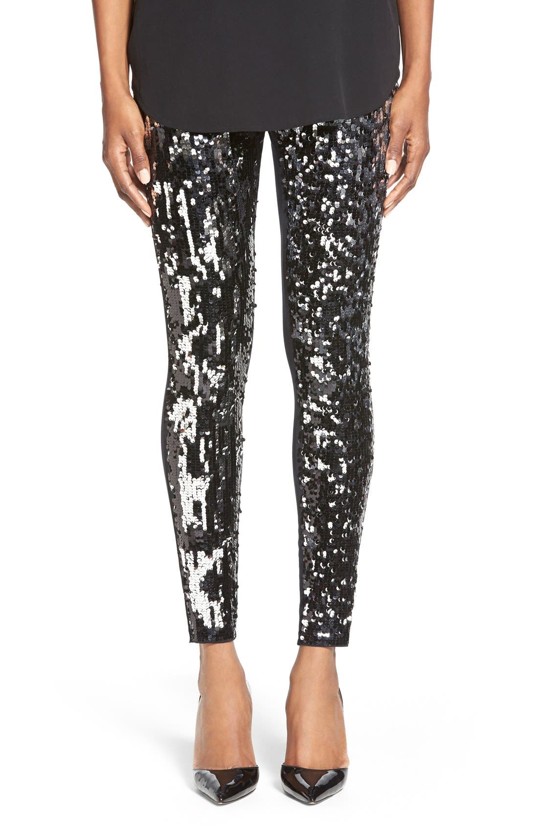 Nordstrom Sequin Front Leggings | Nordstrom