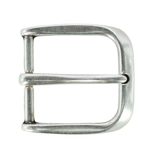 Shop Trafalgar 40mm Square Rounded Edge Solid Brass Harness Belt Buckle In Silver