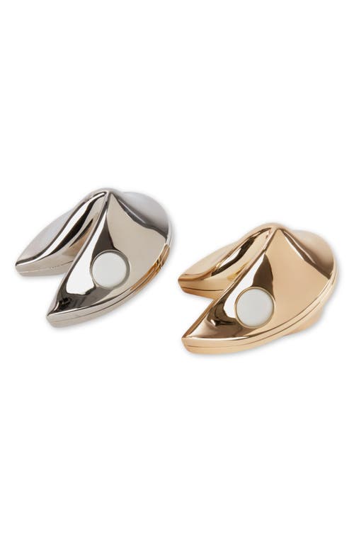 Bey-berk Fortune Cookie Salt & Pepper Shaker Set In Multi Color