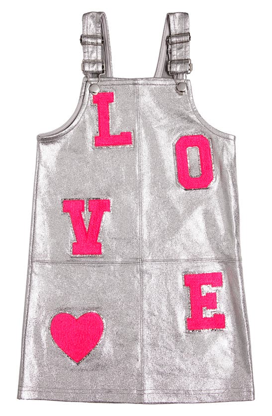 Shop Mia New York Kids' Love Dress In Silver