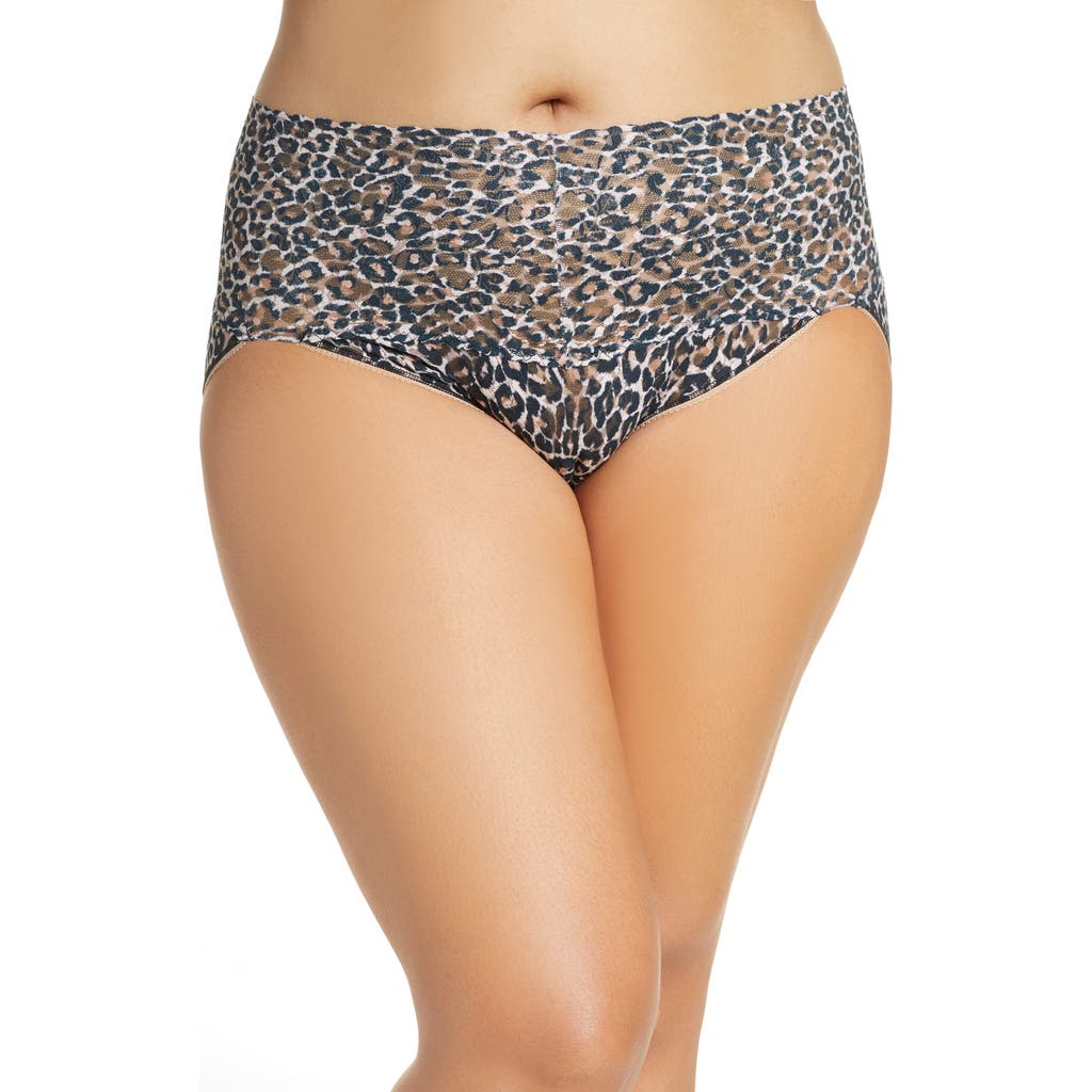Hanky Panky Classic Leopard Retro Vikini In Brown/black