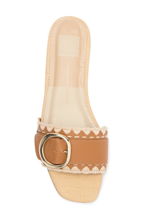 Dolce Vita Grecia Slide Sandal In Tan Leather