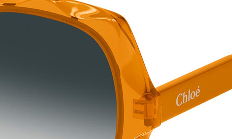 Shop Chloé 53mm Square Sunglasses In Orange