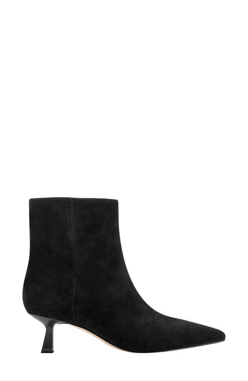 Shop Marc Fisher Ltd Kolton Kitten Heel Bootie In Black Suede