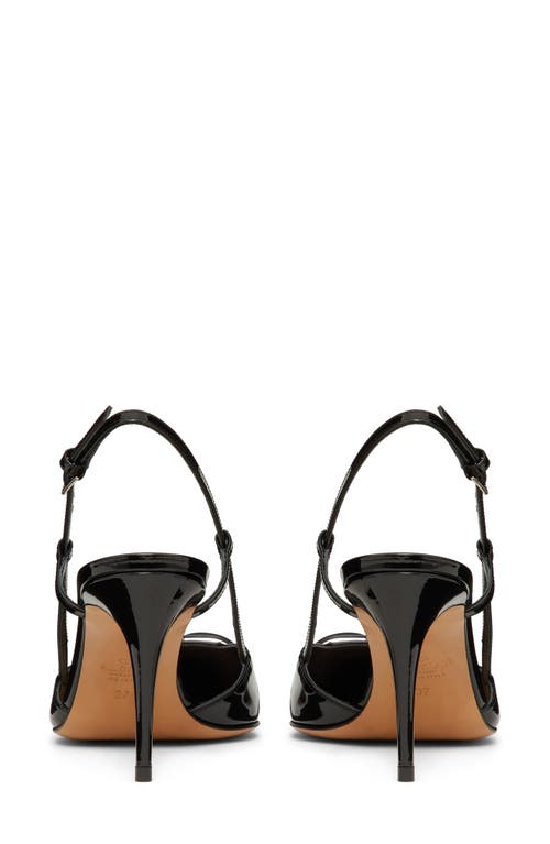 Valentino Vlogo Pointed Toe Slingback Pump In 0no Nero