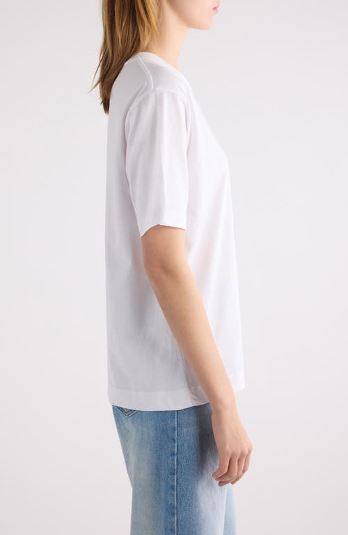 Shop Dries Van Noten Heydu Cotton T-shirt In White