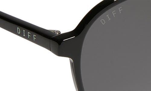 Diff Tosca Ii 56mm Polarized Aviator Sunglasses In Black/grey
