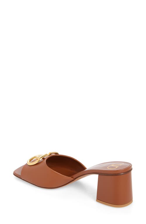 Valentino Vlogo 60 Leather Slides In Selleria