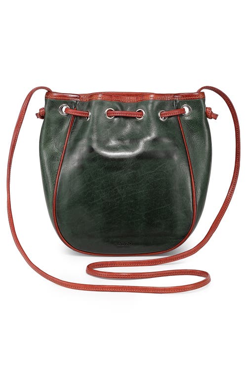 Old Trend Snapper Crossbody Bucket Bag In Green