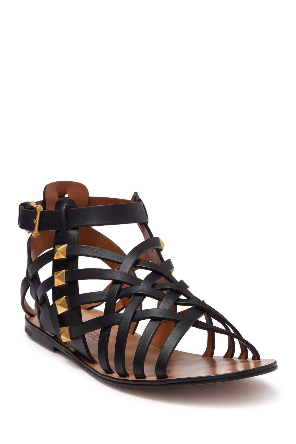 studded caged sandals