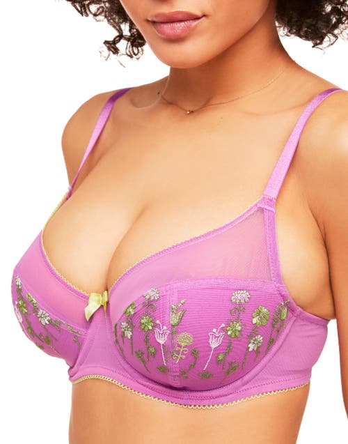 Shop Adore Me Elie Contour Demi Bra In Medium Purple