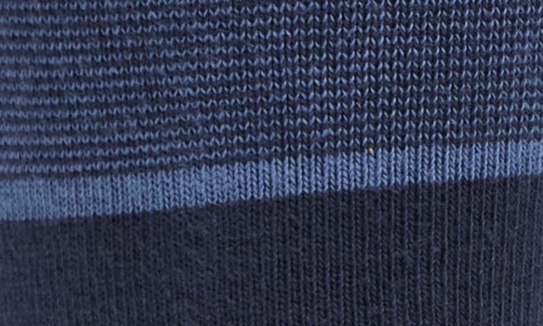 Shop Ted Baker Sokkfor Stripe Organic Cotton Blend Dress Socks In Blue