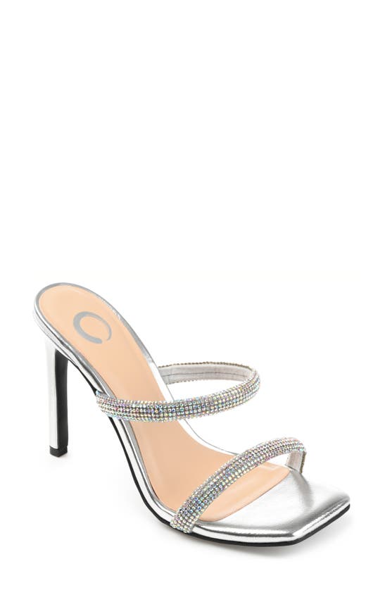 Journee Collection Tru Comfort Foam Reena Heeled Sandal In Silver