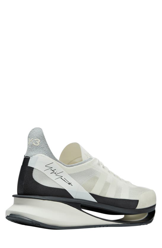 Shop Y-3 S-gendo Run Running Shoe In Off White/ Cream White/ Black