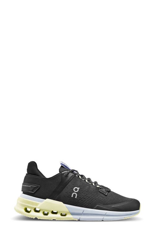 Shop On Cloudnova Flux Sneaker In Black/hay