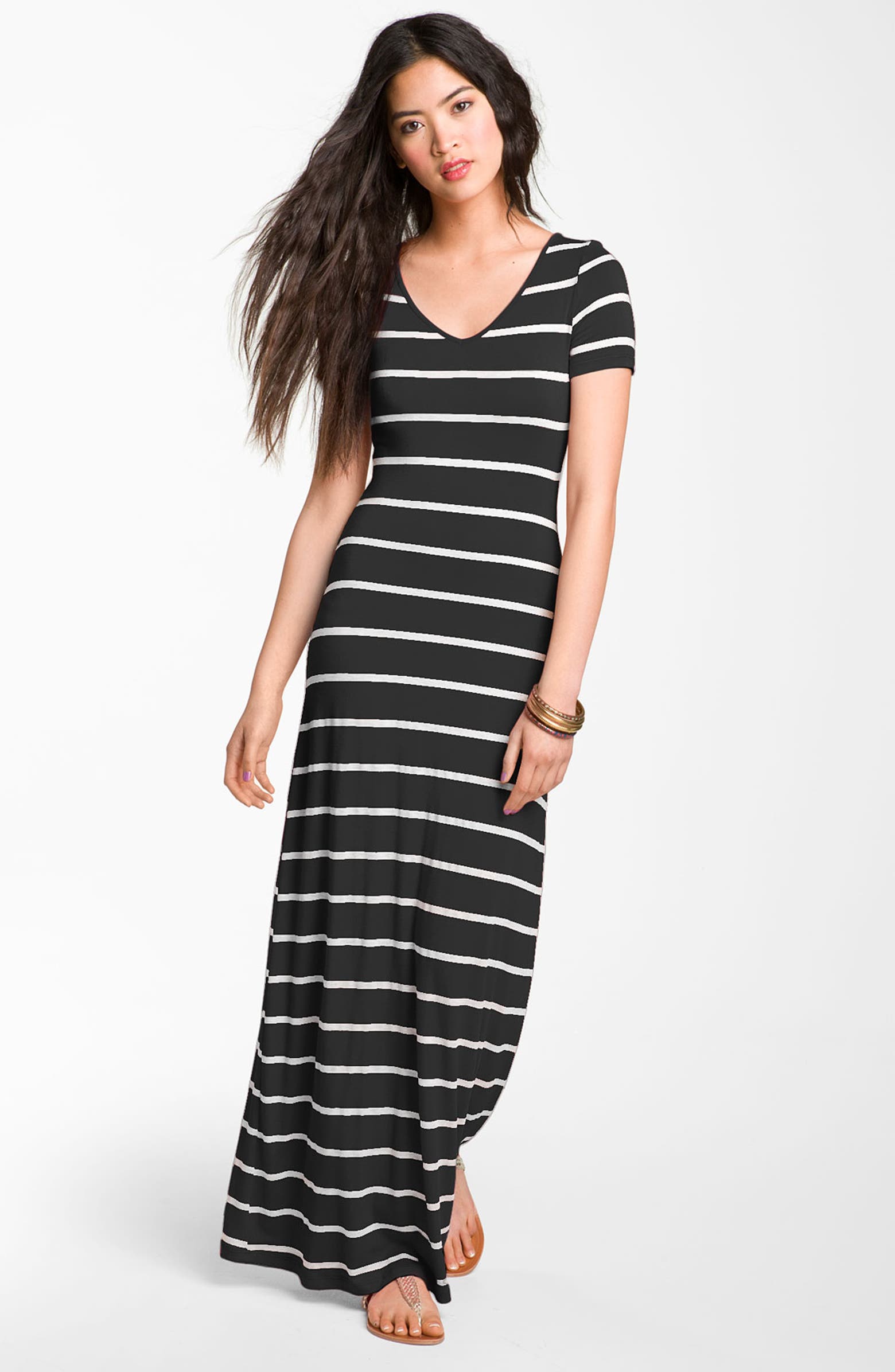 Soprano Stripe Maxi Dress (Juniors) | Nordstrom