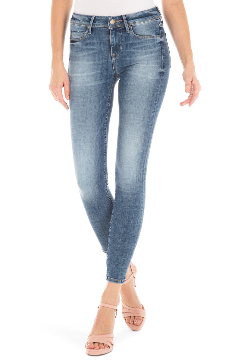 Fidelity Denim Mila Stretch Ankle Skinny Jeans (Riverside Blue) | Nordstrom