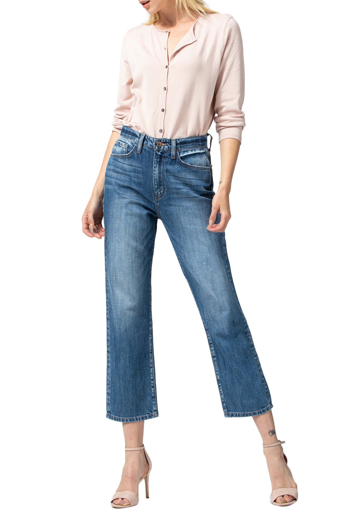 flying monkey cropped jeans