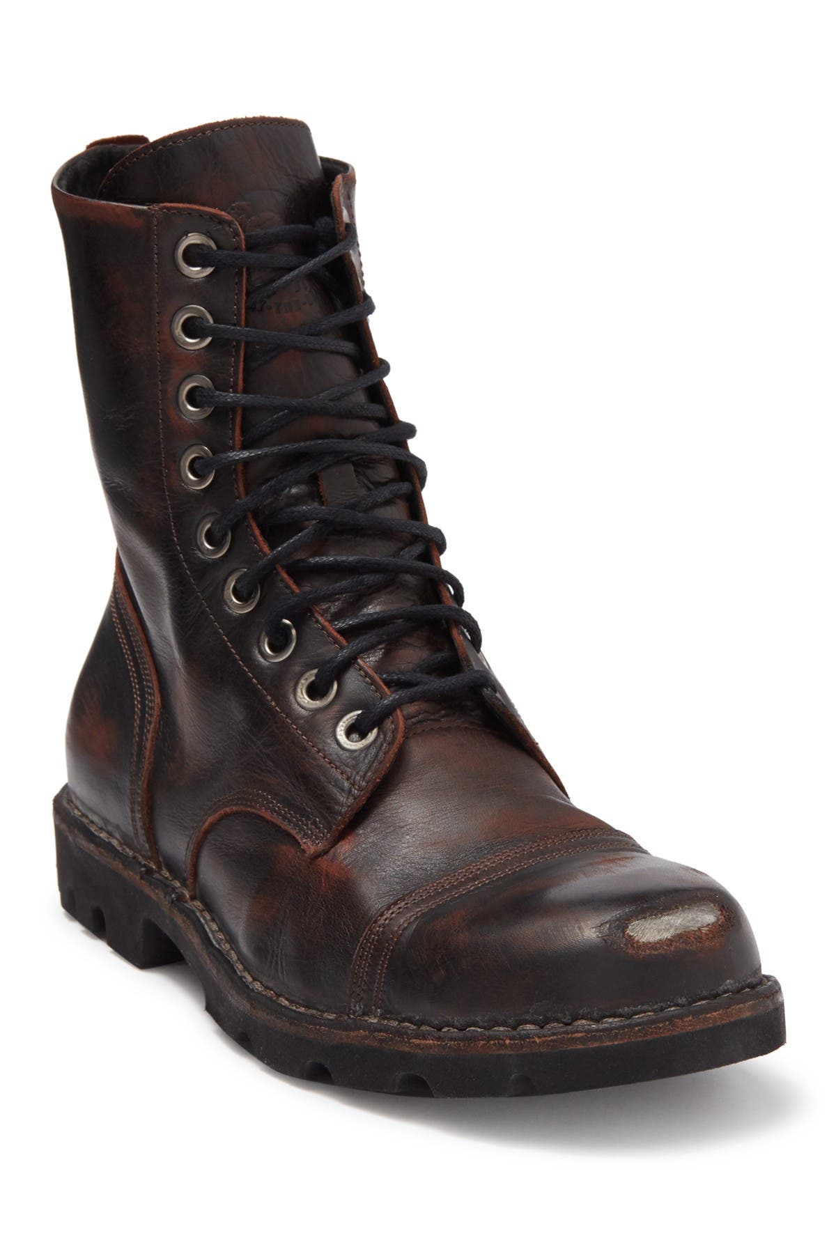 diesel on leather boots