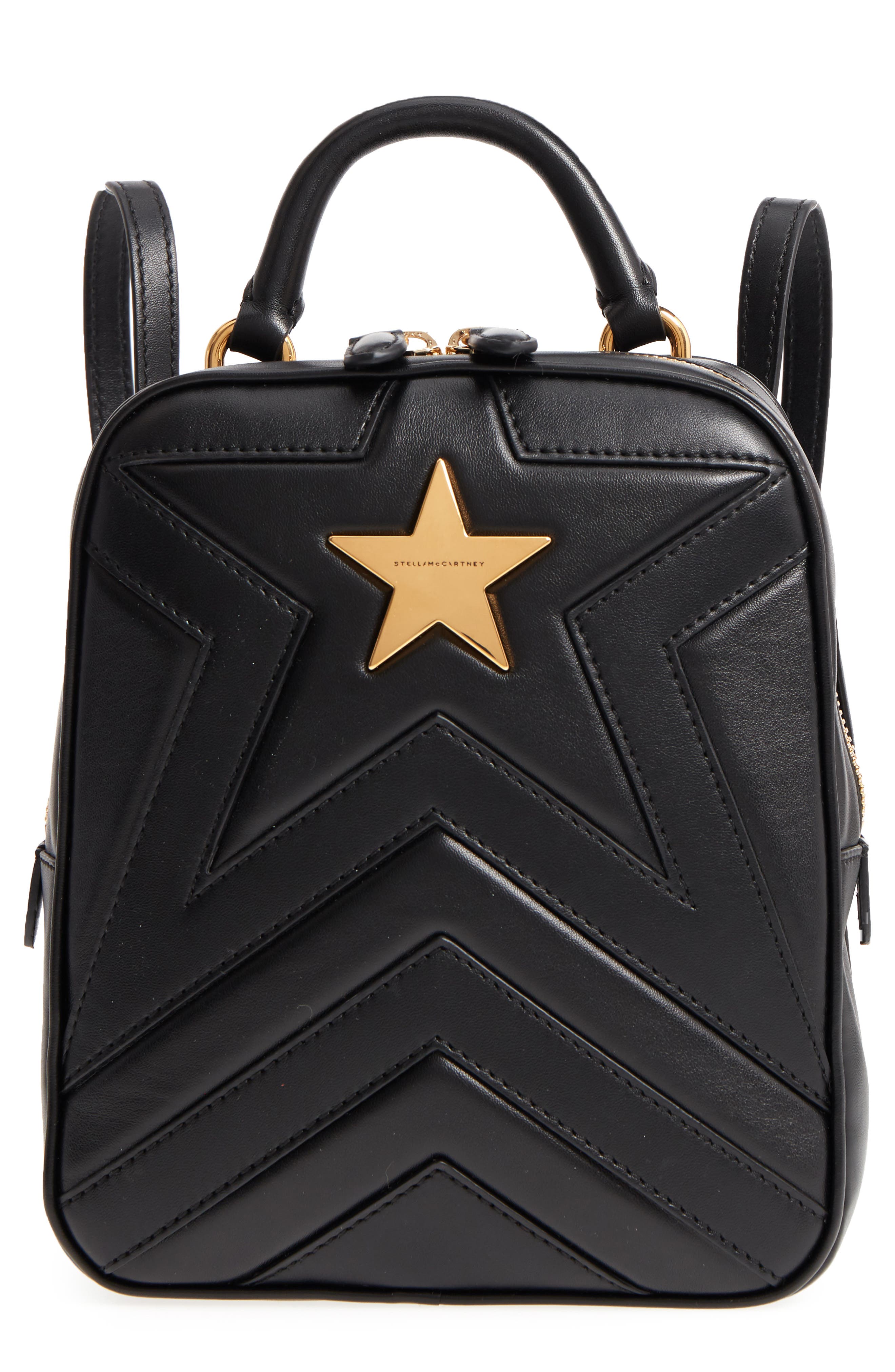 Stella McCartney Small Quilted Faux Leather Convertible Backpack