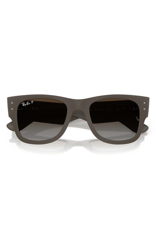 Ray Ban Ray-ban Mega Wayfarer Liteforce 50mm Polarized Square Sunglasses In Brown Gradient