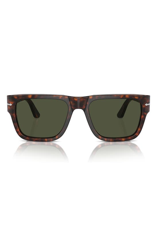 Shop Persol 57mm Round Sunglasses In Havana